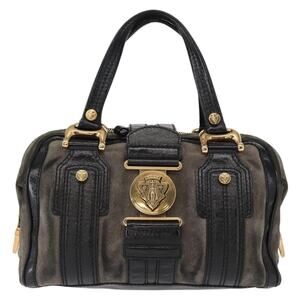 Gucci Suede Histeria Handbag Black